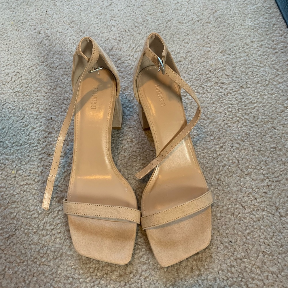 Tan Heels, Size 9 (Forever 21)